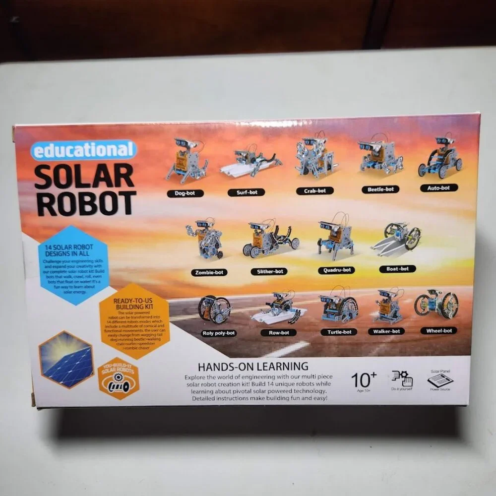 NEW 14-in-1 Solar Robot Kit Stem Projects Educational Science Toy Solar Power Bu